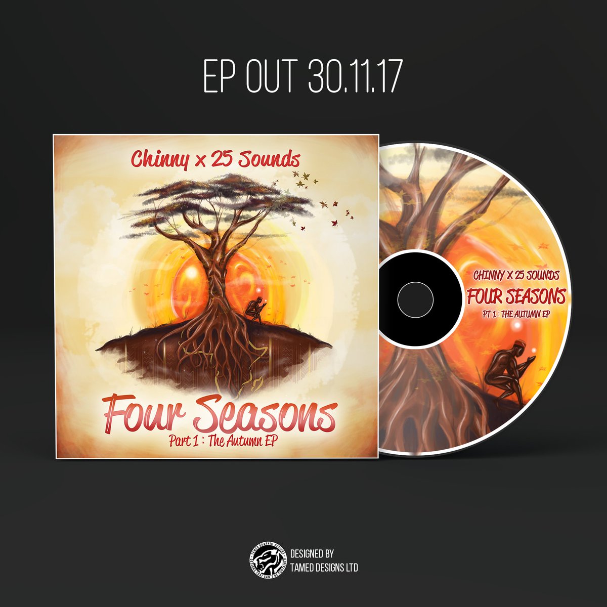 ChinnyF2D's tweet photo. I've talked about it a lot. Some of you may have thought it was never coming, but it's about time I fulfilled my promise. Chinny X 25 Sounds: Four Seasons Part 1: The Autumn EP. 30/11/2017 #FourSeasonsEP
Designed by @KingLA_Tamed @TamedGraphics https://t.co/2zgySv7RHQ
