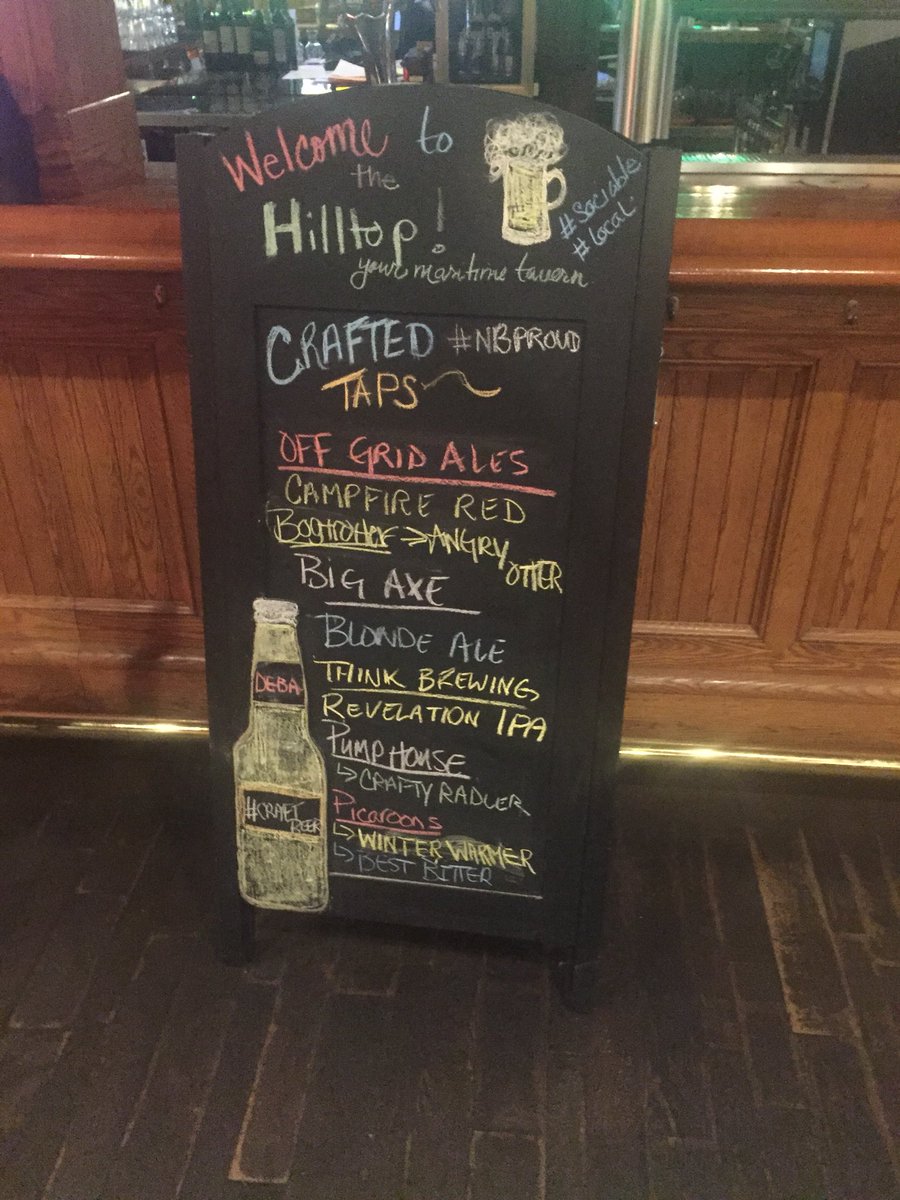 FrederictonBeer's tweet photo. Break time @the_hilltop with some @ThinkBrewing  #busyday #FCBF18 https://t.co/UYgG66VW0J