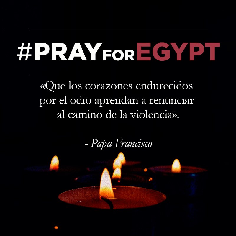 aciprensa's tweet photo. Que no termine este día sin que elevemos una oración por los hermanos que sufren en Egipto tras el brutal atentado contra una mezquita que dejó al menos 235 muertos y 109 heridos #PrayforEgypt https://t.co/DWhu95h46r