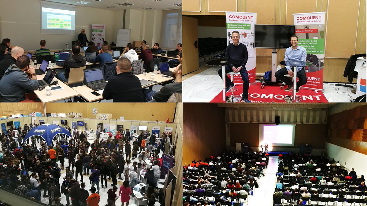 ComquentG's tweet photo. Impressions of Comquent, our workshop "Jenkins Blue Ocean and Cloud" and the first day of Voxxed Days Thessaloniki #comquent #vdthess https://t.co/AmqjWZcmSJ