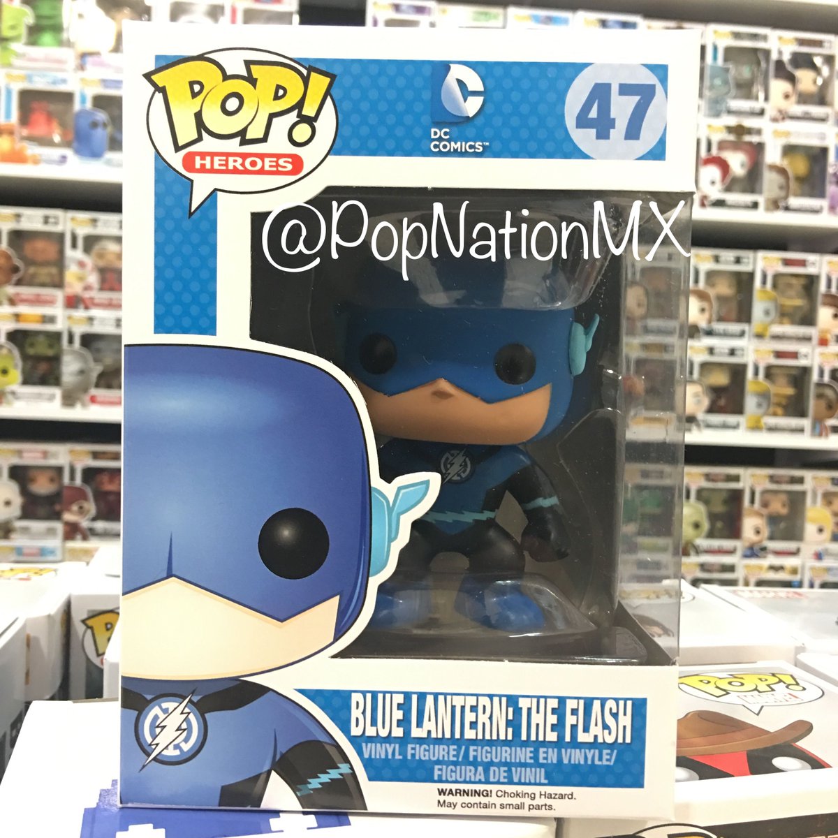 PopNationMX's tweet photo. Blue Lantern: The Flash #Flash #DCComics #Azul #Funko #FunkoPop #PopNationMX #BazarLomasVerdes https://t.co/RYTzfxkr6t
