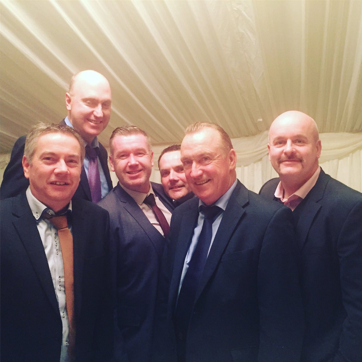 GoonPlatoon_TA's tweet photo. A great wee night for the @GoonPlatoon_TA #suited&booted with the #ref of all #ScottishRefs Willie Young #Scotland #TartanArmy #HomeTown https://t.co/aEnkX5hO7E