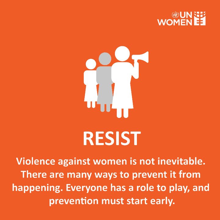 If violence against women &amp; girls isn't stopped, we will not achieve the #GlobalGoals.

Saturday is Intl Day to End Violence against Women. <a href="/UN_Women/">UN Women</a>: un.org/en/events/endv… #OrangeTheWorld #16days