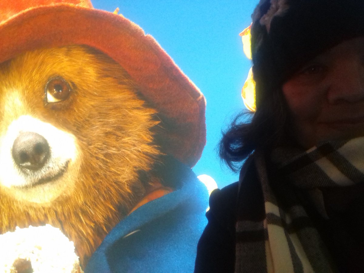 shinywarrior's tweet photo. Love Paddington and Dufflecoats. Now for some marmalade 
#Paddington2 
#vueharrow
#paydaytreat https://t.co/kzXBEb8LN3