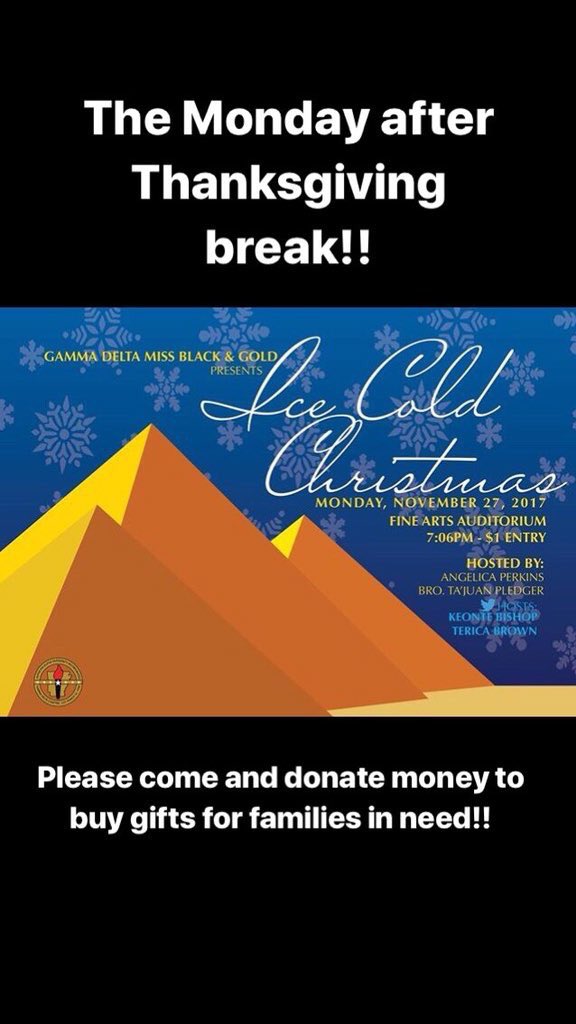 Himxcoa10's tweet photo. Join us &amp; our Queens as we celebrate this Ice Cold Christmas with love, laughs &amp; talents. (We also accept ALL donations to help the families in need this Holiday) @uapbalphas #icecoldchristmas https://t.co/wAtY8cEmw5