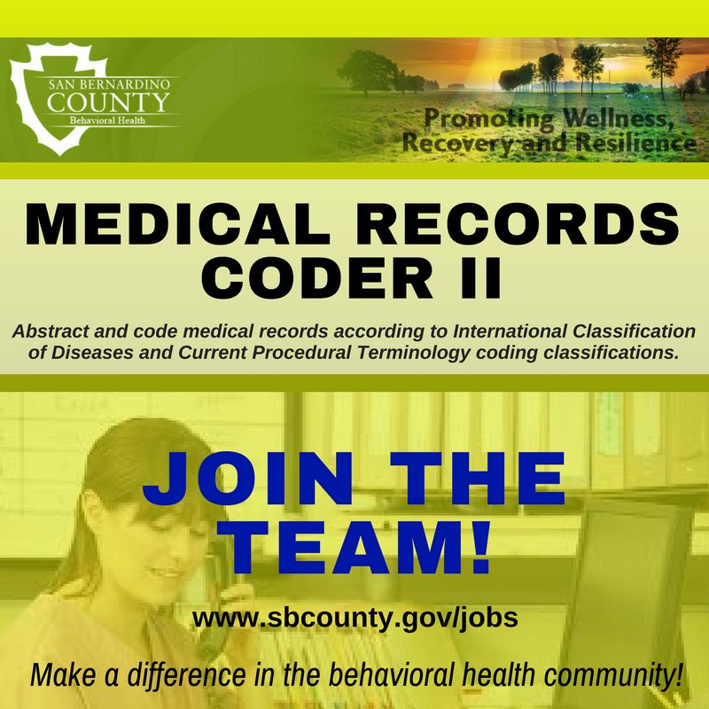 sbcountycareers's tweet image. @sbdbh is now hiring for Medical Records Coder II! Apply now for this exciting opportunity to join the team ow.ly/HonR30gKTkM
#healthinformation #outpatientcoding #chartcoding #behavioralhealth #governmentjobs