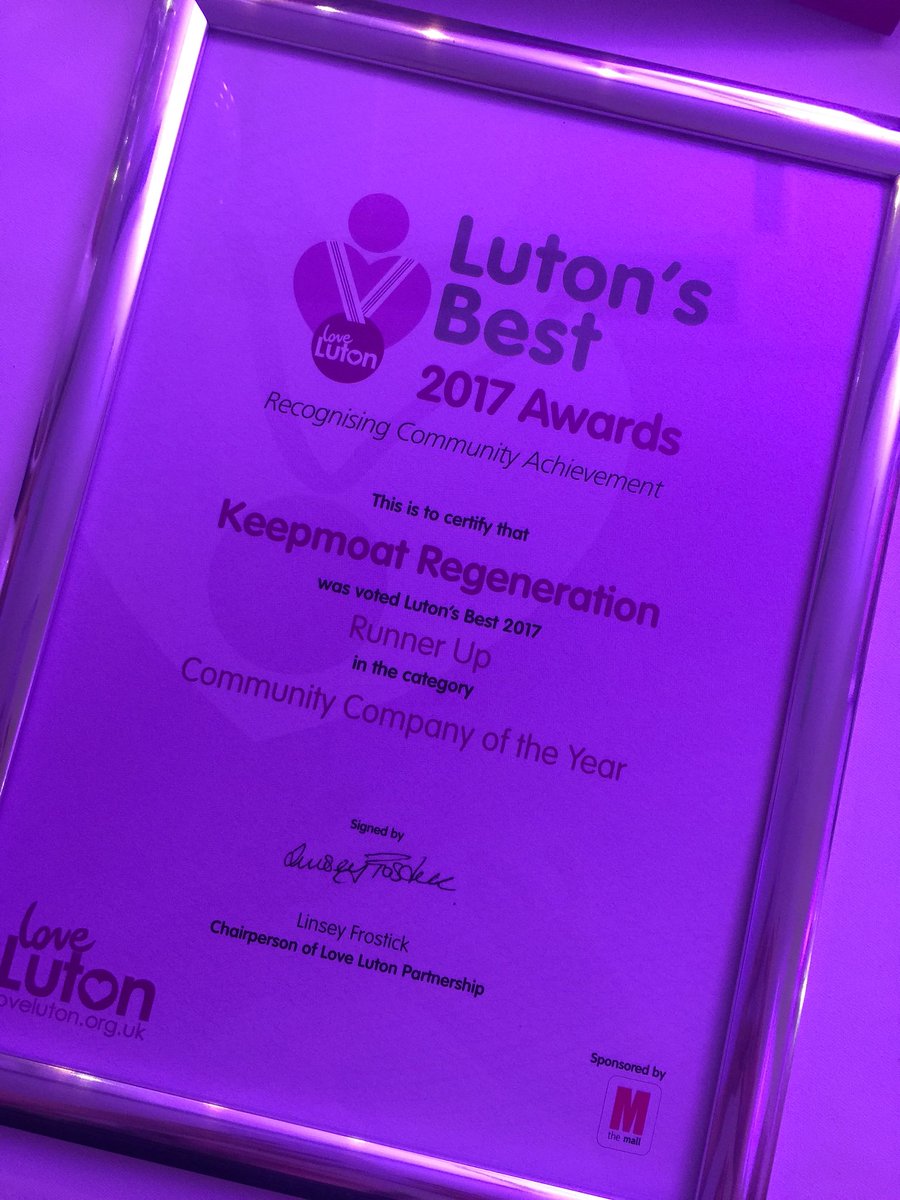 dangermann00's tweet photo. Proud to be runner up in the @love_luton Community Company of the Year award. Congratulations @MACSLuton - well deserved winner #LutonsBest https://t.co/qptjLzusQp
