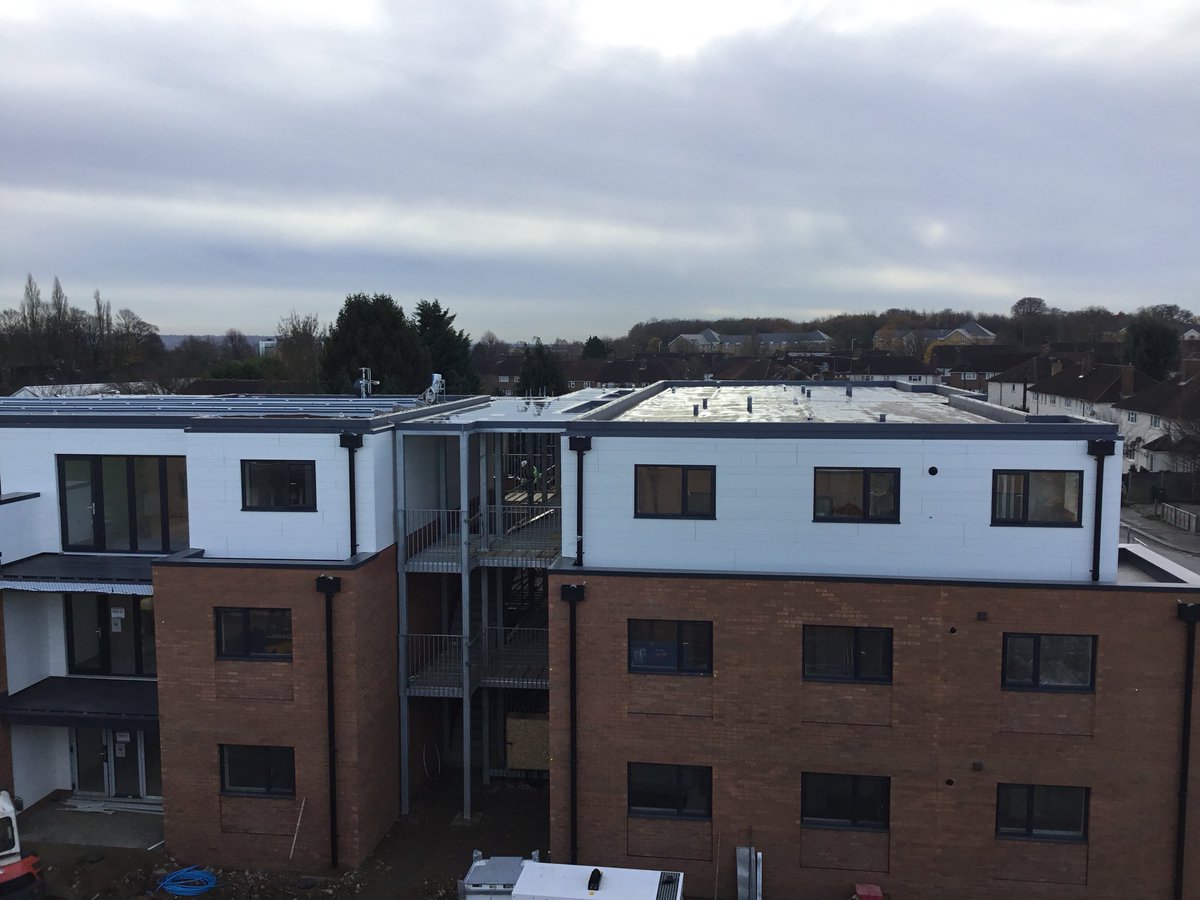 stevehatcher069's tweet photo. Great Sika-Trocal project where the Trocal Installer Ithaca Roofing has used Trocal S, SGMA, SGK and Topdek panels. The new C400 spray adhesive was also used, making this a COMPLETE Trocal installation. #everythingcovered https://t.co/XEQLsz16TW