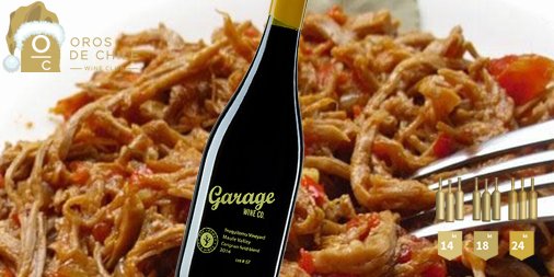 orosdechile's tweet photo. Acompaña tu Garage Wine, Truquilemu Lot 57, 2014 con una carne mechada de cocción muy lenta, simplemente un sublime #maridajedeoro https://t.co/w3XZ61osr9