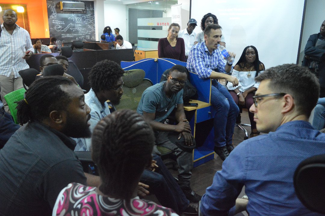 TheLeadspace's tweet photo. @dw_akademie hosted a “Media Dialogue - startup & speak out” #MDLagos17 at #LeadSpaceYaba.
The media dialogue was supported by the German Ministry of Foreign Affairs & it's dedicated to bringing together young #digitalmedia & social initiatives/ #startups from Nigeria & Germany. https://t.co/Zfp73OA6qb