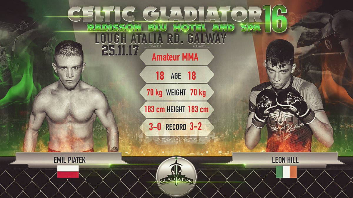 FullPowerMMA's tweet photo. Leon The Hitman Hill in action at @CelticGlad tomorrow night in Galway! https://t.co/5ntCLlxP2g