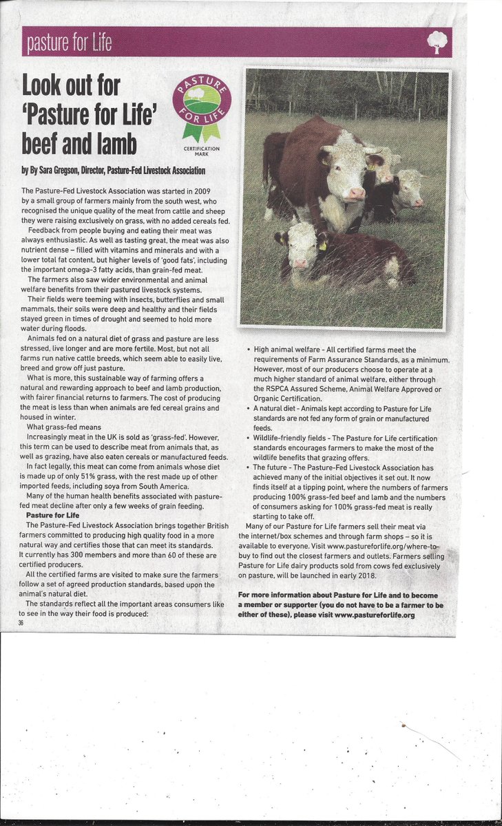 NativeBeef's tweet photo. @TalkingGrass great article on importance of 100% pasture fed (not 51% like government grass fed definition!). Can't attach pdf so enlarge the photo! https://t.co/5zSBeVKJHc
