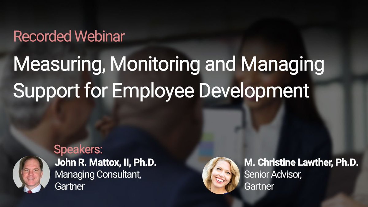 trainmagnetwork's tweet photo. Measuring, Monitoring and Managing Support for Employee Development https://t.co/GKfuUnoyNK @Gartner_inc #learninganalytics #ManagerInvolvement #training https://t.co/VDtVdEfSl6