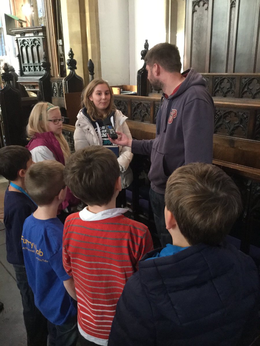 stmarysorg's tweet photo. BBC Radio Suffolk @JournoJon interviews @StMarysChoirs choristers about life in the Choirs at @stmarystpeter. https://t.co/y2bvnEyTib