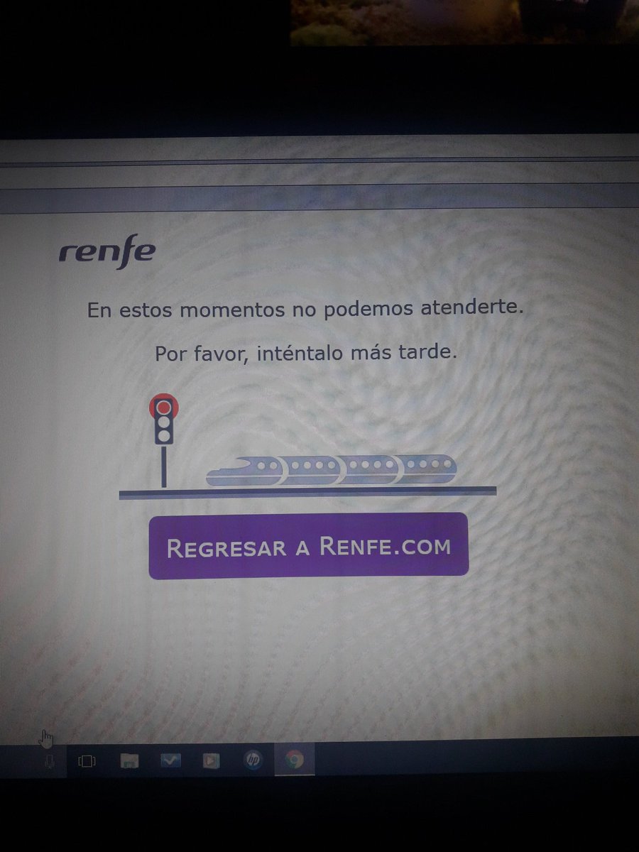 Un mes más la.pag. se colapsa, de verdad funciona????? #renfe, es vergonzoso!!