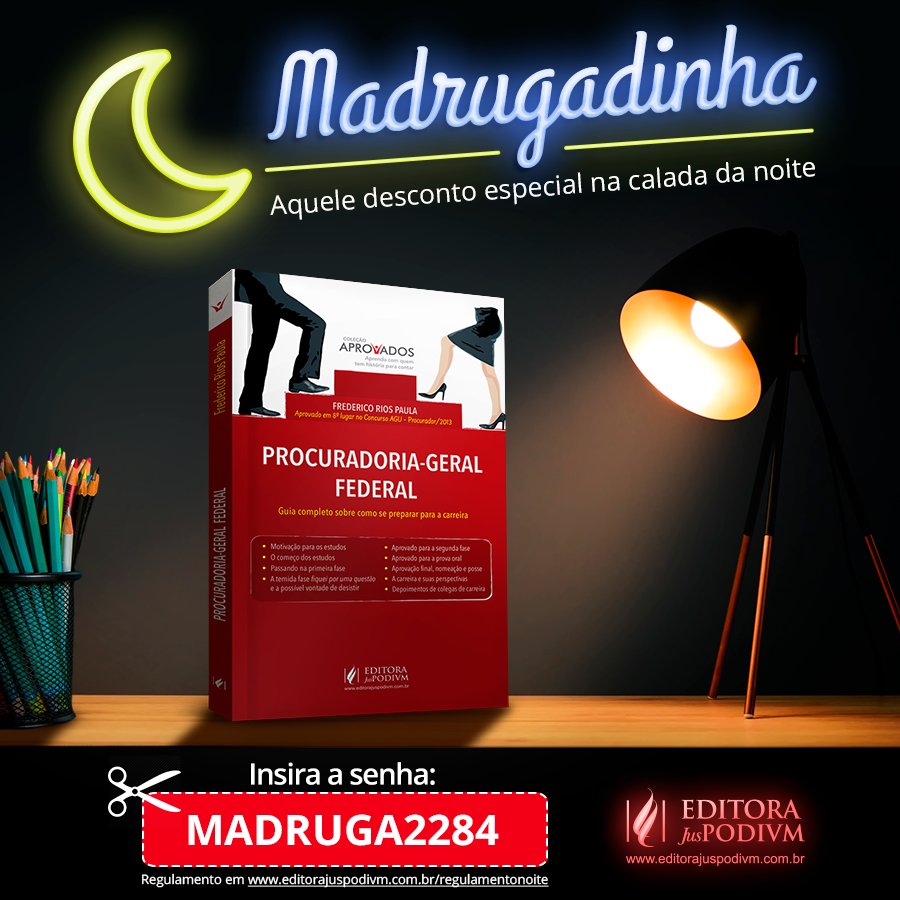 Aproveitem o desconto da madrugadinha! Coleção Aprovados PGF!