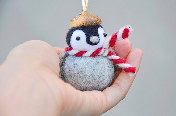 15% OFF Felt #Penguin #Christmas Ornament etsy.me/2n1wQ8n via <a href="/Etsy/">Etsy</a> #epiconetsy #etsychaching #etsymntt #craftshout #etsymntt