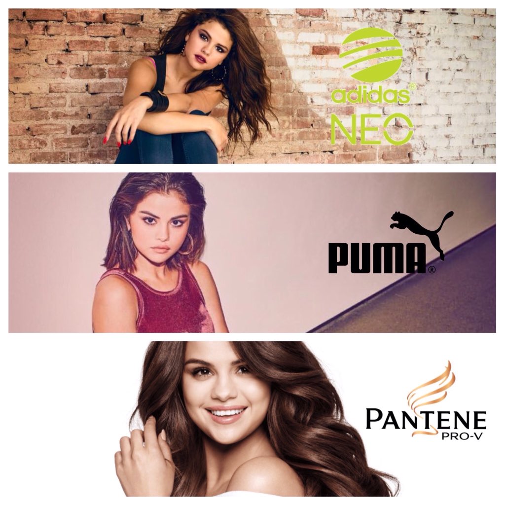semiwtv's tweet photo. Caralho, até tremo só de pensar no dinheiro que a Selena deve ganhar por patrocinar essas grandes marcas. Ícone cada vez mais rica e não choca ninguém https://t.co/GBdc8KfTuJ