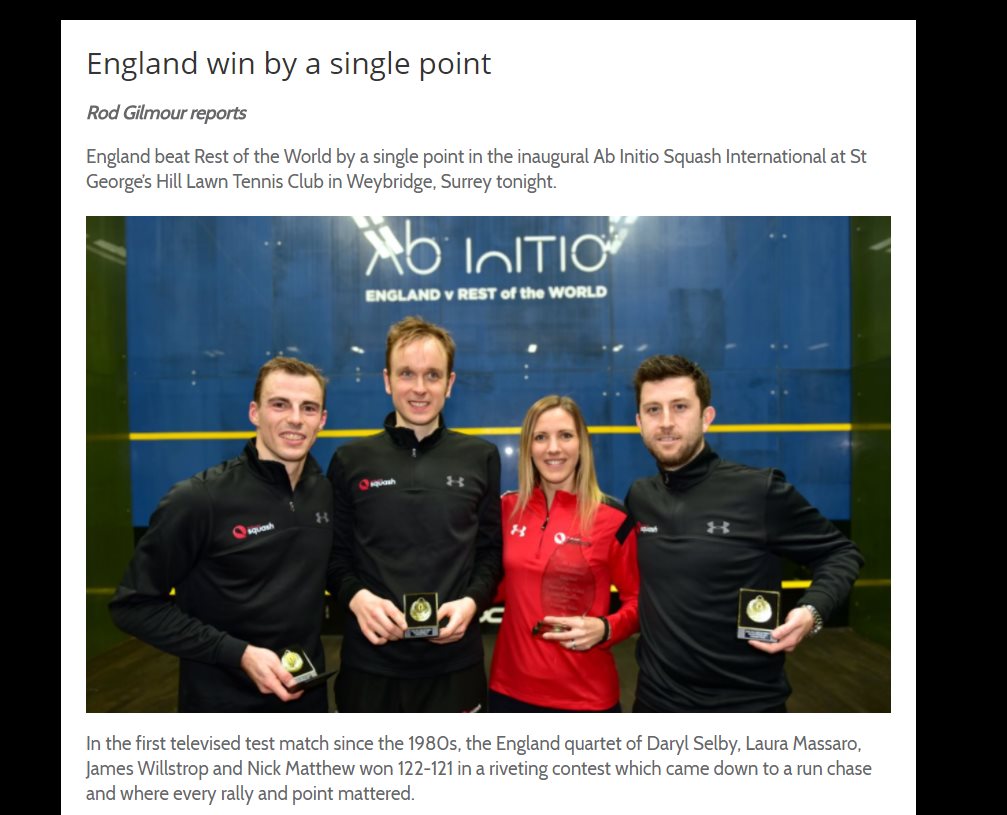 AbInitioSquash's tweet photo. England win by a single poinr ...

@_rodgilmour reports on a dramatic inaugural Ab initio International ...

https://t.co/NfSv2Iog35 https://t.co/jMSXWyYv66