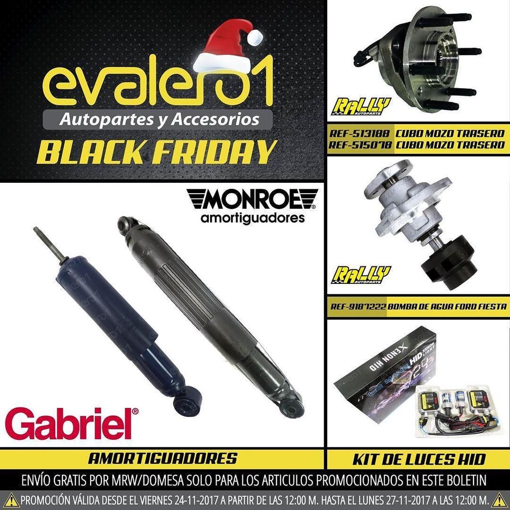 evalero1's tweet photo. 🎄⚠¡Hoy es #BlackFriday  en #Evalero1 ! 
No te puedes perder nuestras promociones⚠🎄
https://t.co/XTwmcP5lbD 🔝

#Repuestos #Carros #Enviogratis #promocion #venezuela #amortiguador #luceshid #cuboderueda https://t.co/DAbGKsVCd4 https://t.co/YBLuIGcWA6