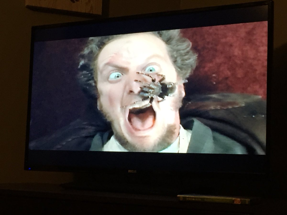 KMThomas22's tweet photo. Pizza and movie night with the kiddo #HomeAlone #hatethispart #spiders #gah https://t.co/zeSpJMbcci