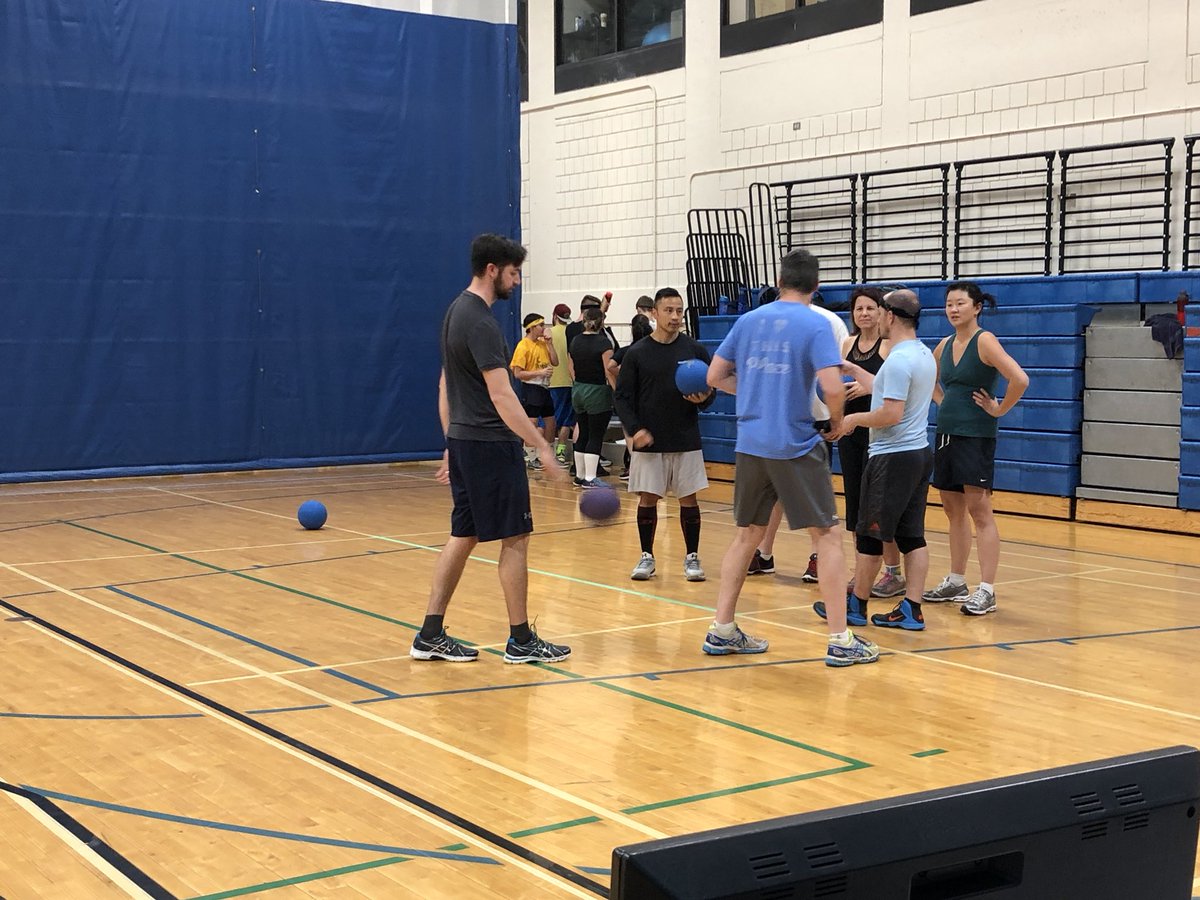 MRU_move's tweet photo. The HPED Faculty Team is trying their best. @MRUrecreation #mrumove #mrulife https://t.co/zHVUaP7ohA