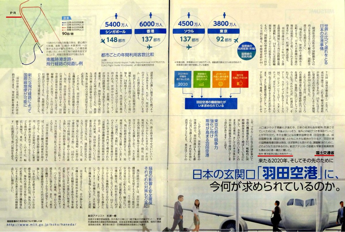 Galbraithian これを見ていただきたい 約2年前の 週刊東洋経済 と 週刊ダイヤモンド の記事風広告 それぞれ 日本の玄関口 羽田空港 に 今何が求められているのか なぜ 羽田空港の国際線増便か と題して 国土交通省の広告が掲載されている Galbraithian これを見ていただきたい 約2年前の 週刊東洋経済 と 週刊ダイヤモンド の記事風広告 それぞれ 日本の玄関口 羽田空港 に 今何が求められているのか なぜ 羽田空港の国際線増便か と題して 国土交通省の広告が掲載されている