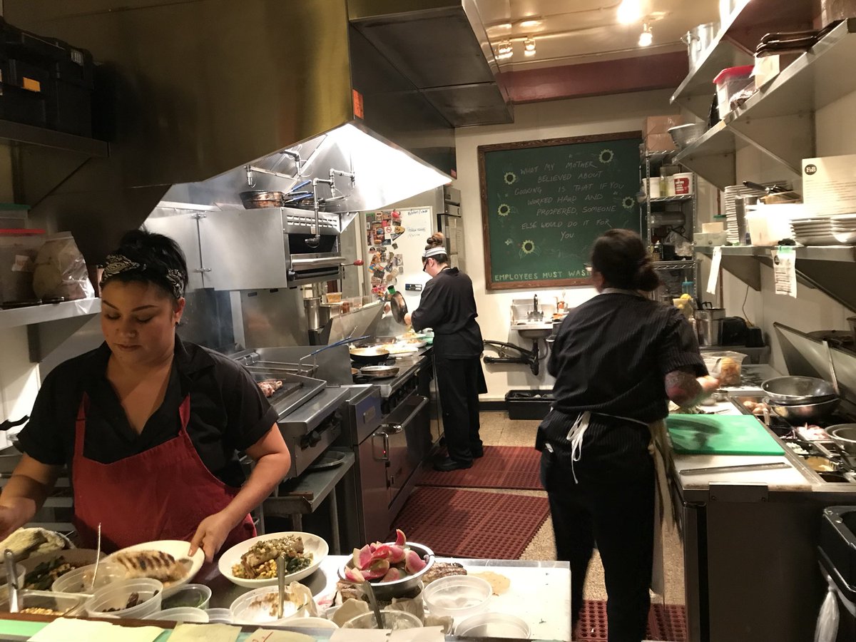 edjay's tweet photo. Great dinner tonight at @FnBAZ. Here is the kitchen where the magic happens. Hope you are all #shoppingsmall and #diningsmall this weekend #SmallBizSat https://t.co/BOMO1DZQhY