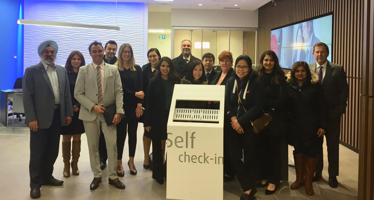 Leaders checking in the future of banking at metro concept branch #proudtoworkatbmo #btcs