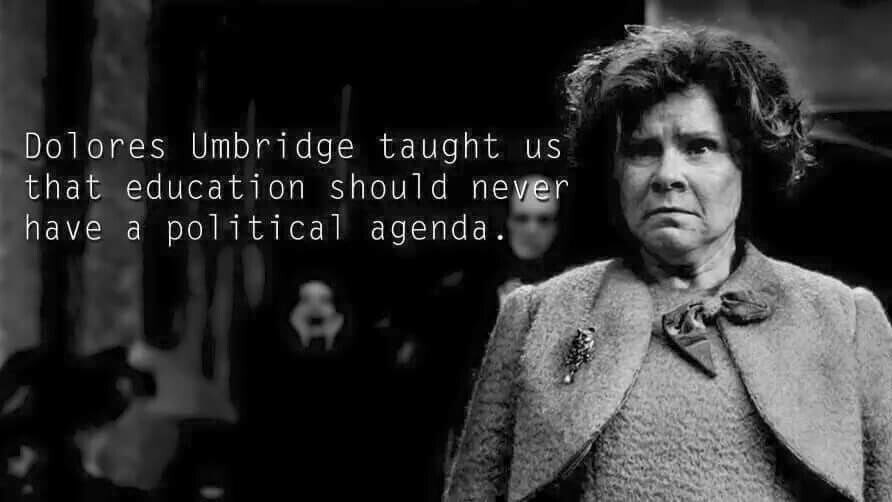 Tech_Buddha's tweet image. I love Harry Potter 5, Order of the Phoenix! It is such a great commentary on the Educational System! #harrypotter #reform #lowstandards #doloresumbridge #bureaucracy #education #educationalreform #airquotes #bebrave