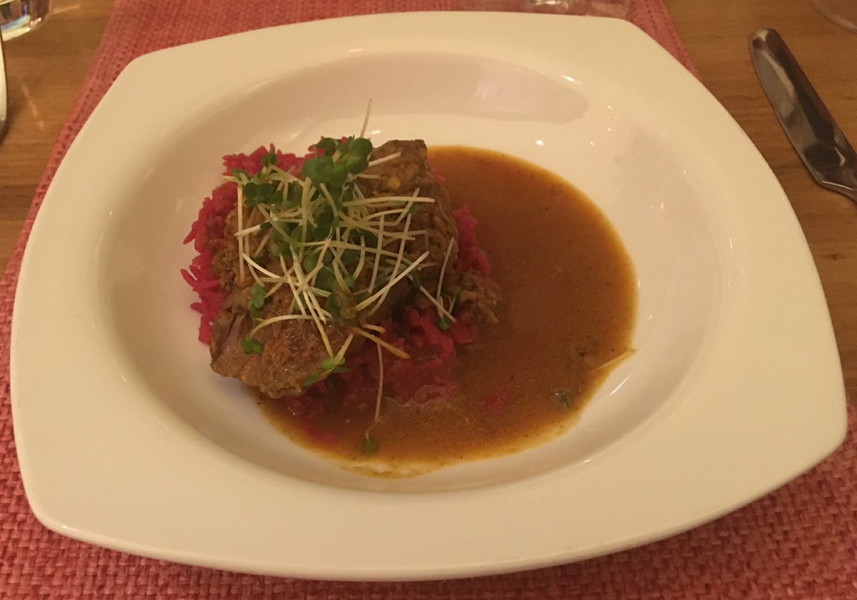 Expl_eat's tweet photo. Fine Dining Club @BaburRestaurant. The 100 hours marinated steamed shoulder of lamb with beetroot rice in the tasting menu was my favourite. #FineDining #Indian #ForestHill #London https://t.co/XBobGarjAW
