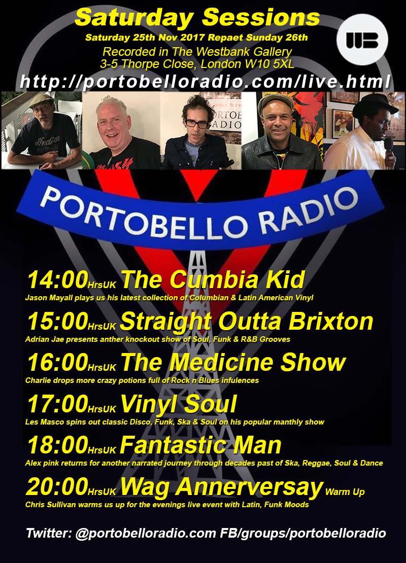 PortobelloRadio's tweet photo. #SaturdaySunday frm @LondonWestBank #PortobelloRadio https://t.co/TwOoUKDBF6 try #TuneIn Radio https://t.co/pxGSAjrtQC
#JasonMayall #Cumbia #Latin #AdrianJae #northernsoul #CharlieForbes #Blues #Rock #LesMasco #vinyl #Funk #Soul @Lithosboy #Ska #Reggae
@CJPSULLIVAN #Afro #Latin https://t.co/qcciO6xSz3