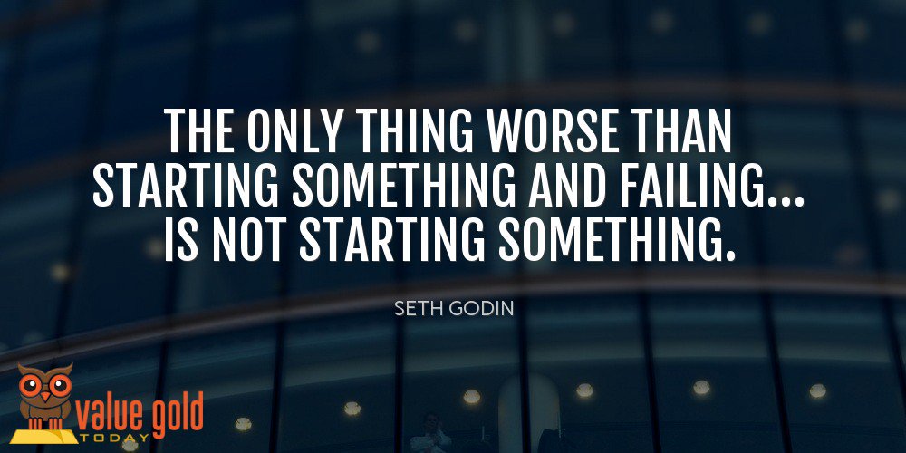 valuegoldtoday's tweet photo. Is your greatest fear to fail? Don't let the fear of failure stop you from changing your life and creating something great! #life #quote https://t.co/o6vrfg7vXN