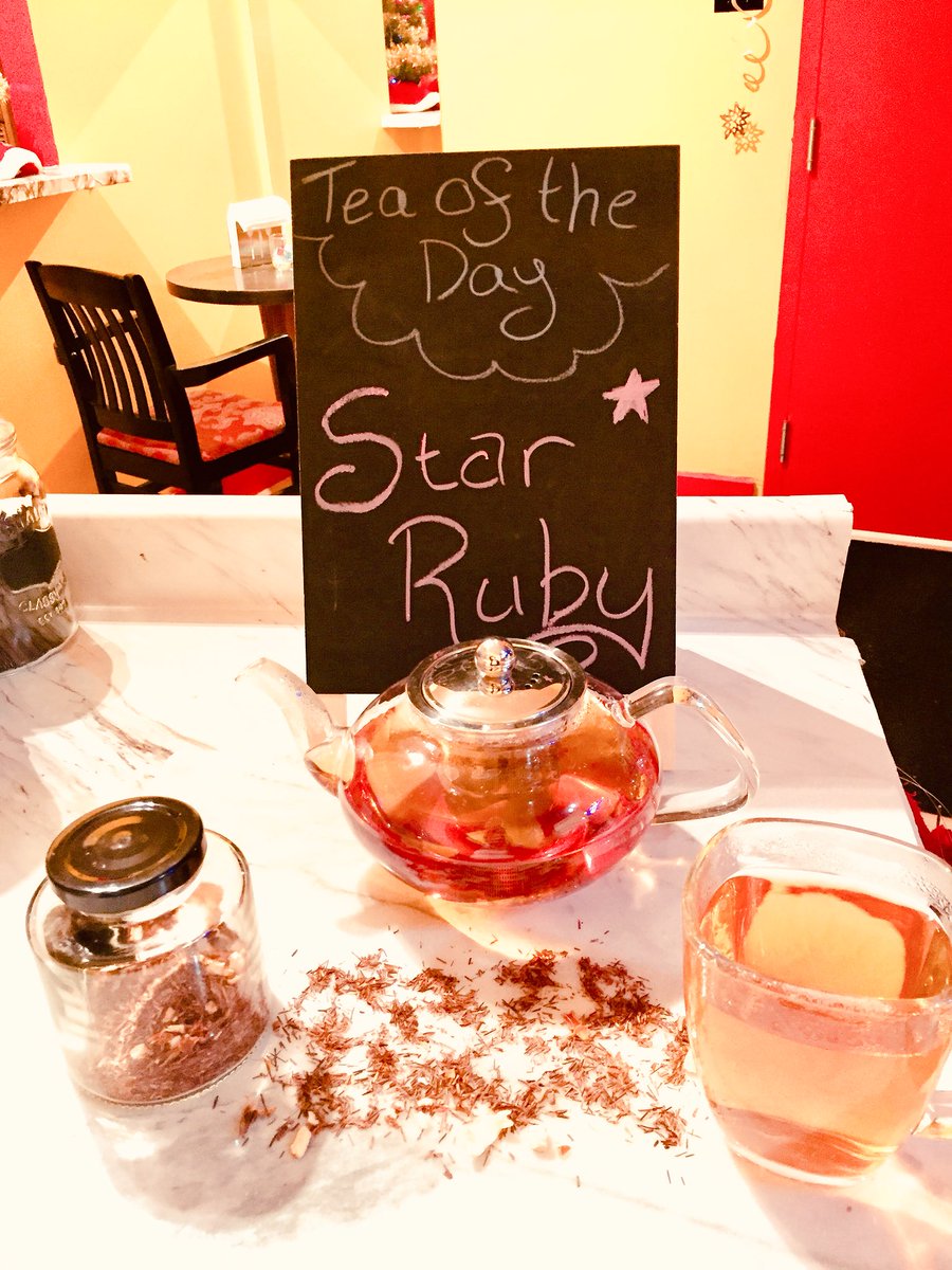 Tea Time!!! Today... STAR RUBY! This tea smells divine! Tangy grapefruit meets fruity-fresh pomegranate in this Rooibos delight! #teatime #rooibos #grapefruit #pomegranate #starruby #teatrader #loongoslol #tea #fruity #cityofpg  #downtown