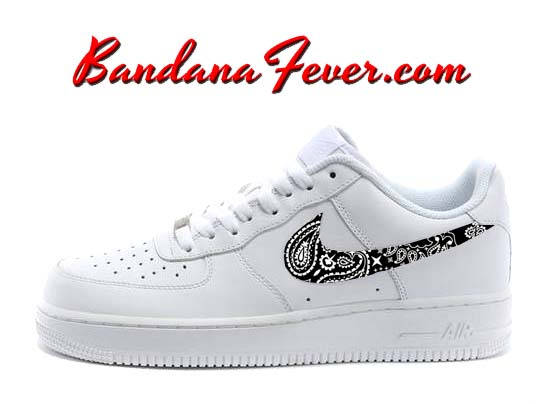 nike air force 1 black bandana