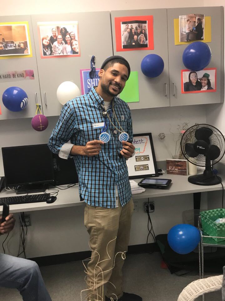 NinetteSunday's tweet photo. Team Jonestown having some Friday Fun winning some “Show me the Demo” Beads and some super duper prizes for an amazing Entertainment day! @melibowe01 @PDangleman @kuhn3 https://t.co/gMrnVqdjLa