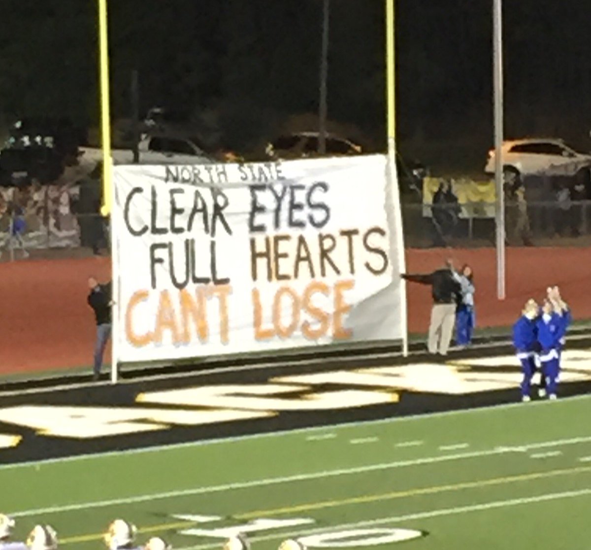 MSProfEd's tweet photo. Friday Night Lights - North State Finals. Let's do this Jaguars! #NorthStateShip #LoveOurJags #GoJags @MC_BIGBLUE @mcsinfo https://t.co/wZdb5k8h6k