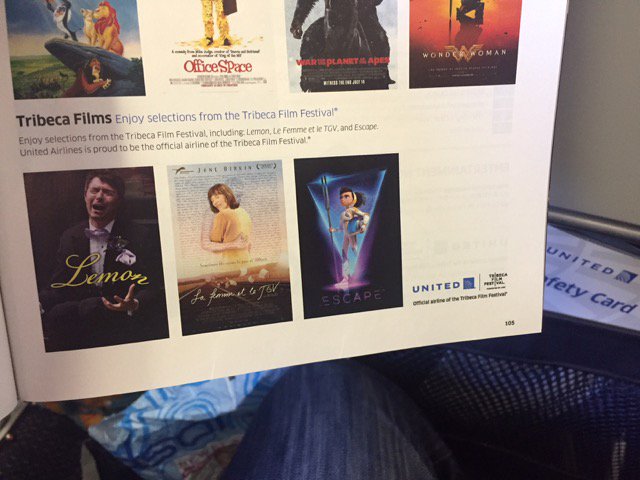 imarriedalemon's tweet photo. Made it to the #MileHighClub. Sorta. #indiefilm on #unitedAIRLINES https://t.co/H25cpjNl63