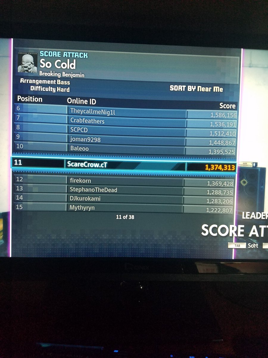 jakersss11B's tweet photo. @ichiplaysmusic bro I'm number 11 on the leaderboard. Check out the bass tab. I have ascended. https://t.co/zVPt6MDvZN