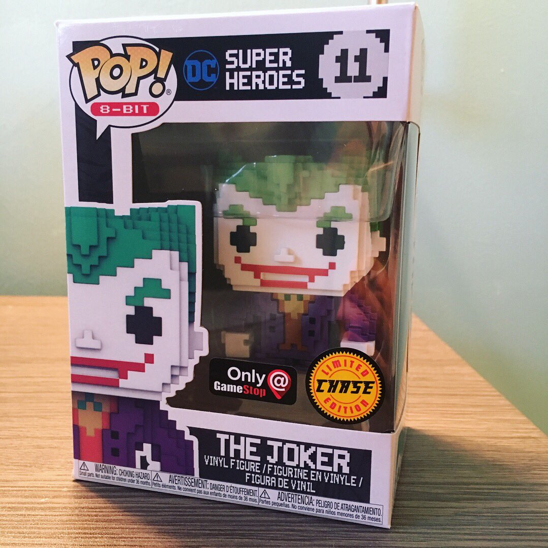 partybeanio's tweet photo. Got the chase Joker I wanted in the one and only Mystery Box I got from @GameStop ! 😄😄 #gamestop #funko #thejoker @OriginalFunko #gamestopbf https://t.co/c5W8TGWjtN