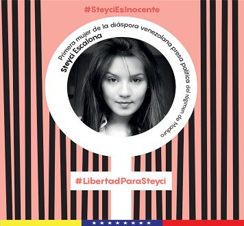 LiderHumano's tweet photo. Quien nunca tuvo que haber estado detenida, porque es INOCENTE, @steyciescalona después de más de 10 meses de injusto encarcelamiento por esta dictadura, es puesta en libertad bajo medidas cautelares. https://t.co/rCqKVHRo4e