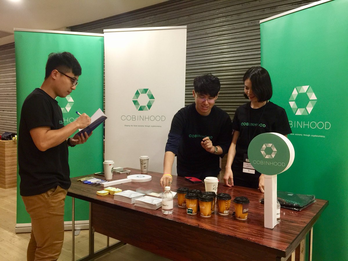 COBINHOOD's tweet photo. ๐ #Taiwan, we have coffee, stickers, and amazing people to chat with at our booth at #BBT17. Come hang! #Ethereumู #ETH #ETHtw #blockchain https://t.co/5jgSOuyXP8