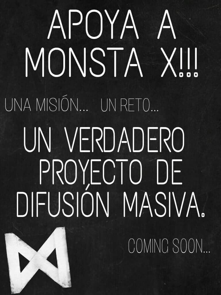 MonstaMexicoGo's tweet photo. ¿Quieres apoyar a Monsta X?
Muy pronto podrás saber como hacerlo ...

#MonstaX  #Monbebe  #proyecto
#pronto  #몬스타엑스  #몬베베 https://t.co/R77SIAFutX