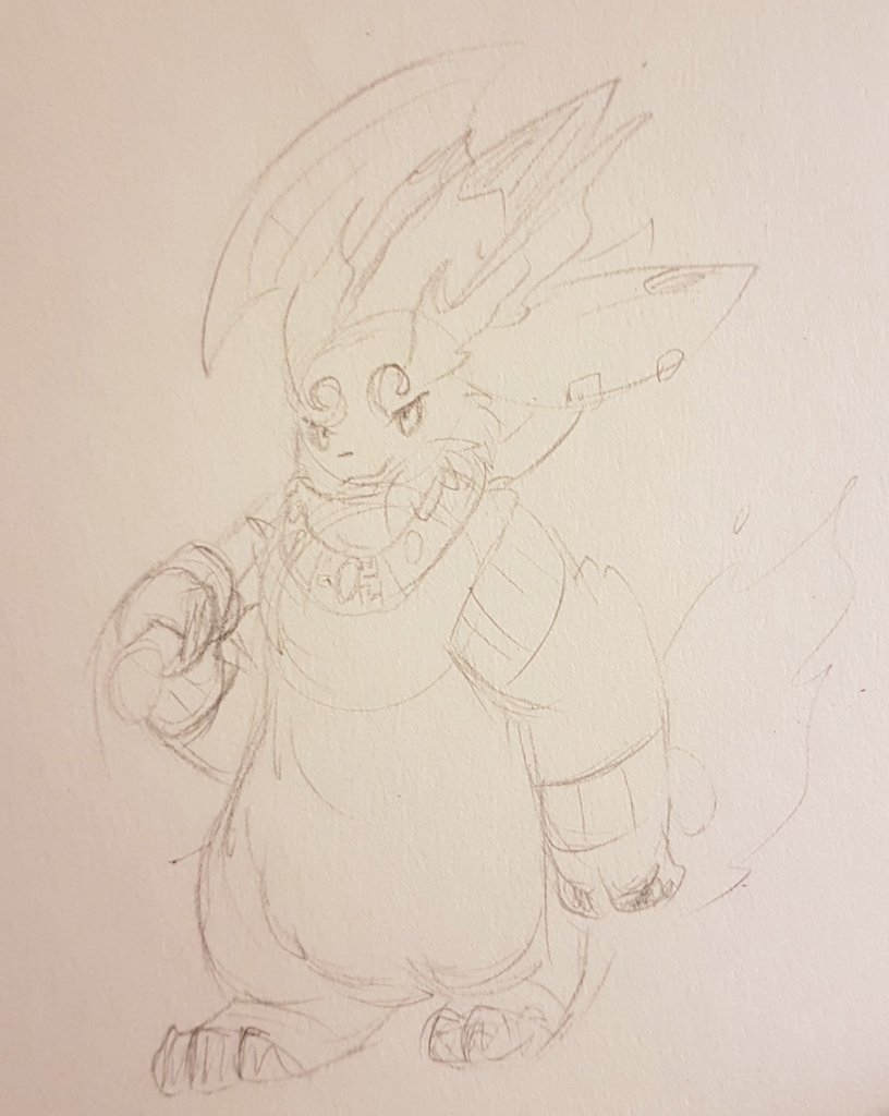 Inubashiji's tweet image. I kinda revamped Jenns design (new: left, old: right) and now she is MAXIMUM FLOOF