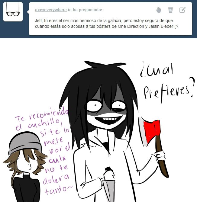 SenaiJesus's tweet photo. Alguien sabe donde esta @Ladylemmon? :'^
#LaMod #JeffTheKiller https://t.co/AFqVdr4Jsi