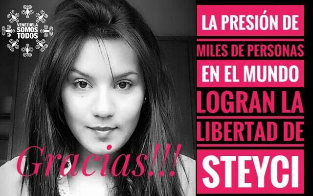 patriciarorozco's tweet photo. #24Nov ME retiro con la seguridad que #Steicy dormirá hoy en su casa . Ni ella ni ningún otro venezolano merecen estar presos, por disentir del gobierno .Los tratan como un motín https://t.co/lPhBTxIbeg