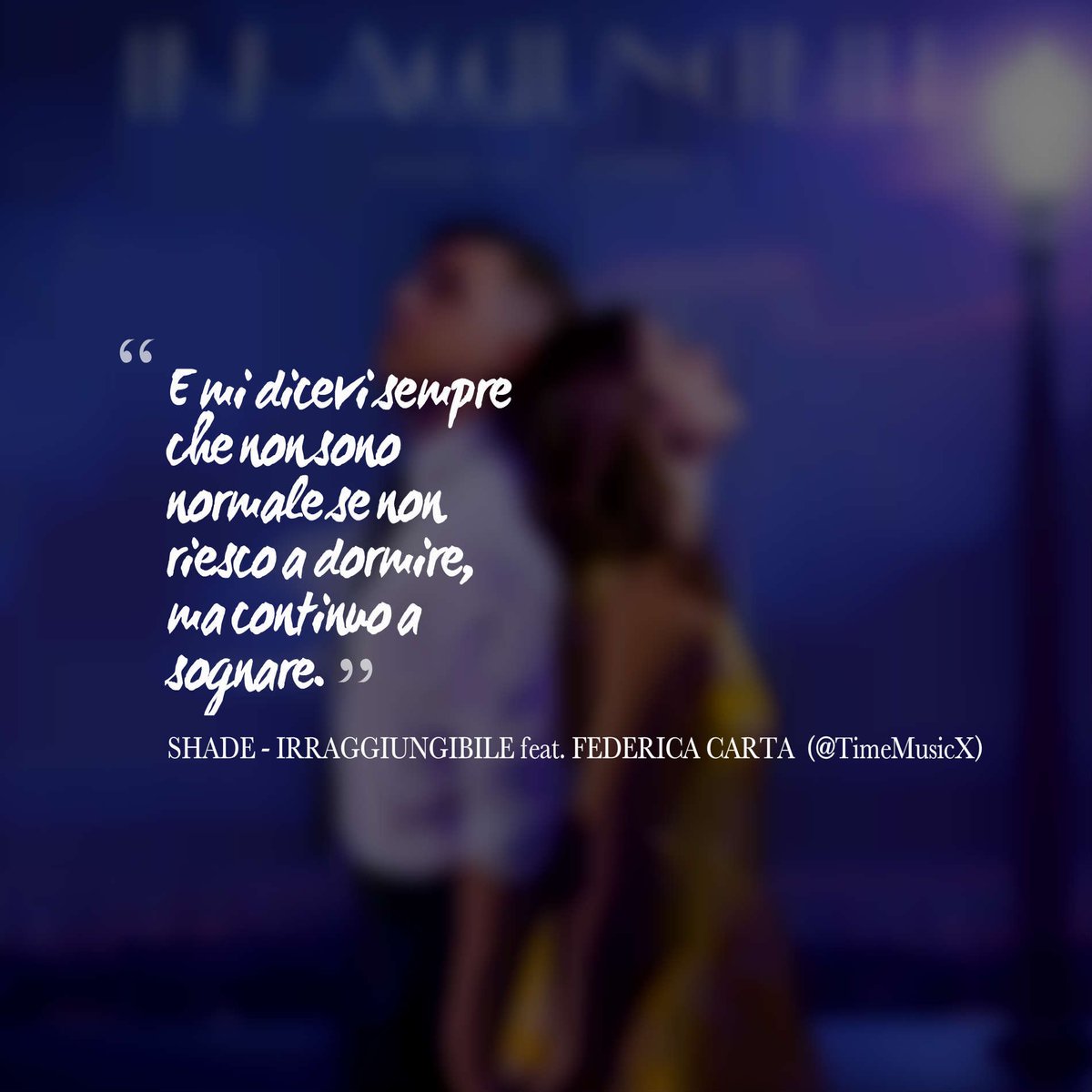 Timemusic Op Twitter Shade Irraggiungibile Feat Federicacarta