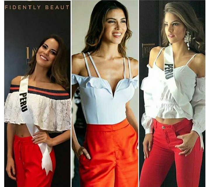 Carlos_Ckamo's tweet photo. Valeria 😍 MariaJose 😙 Prissila😗#missuniverse #peru 👑💚💙💛💜 https://t.co/6h5AlMrmbE