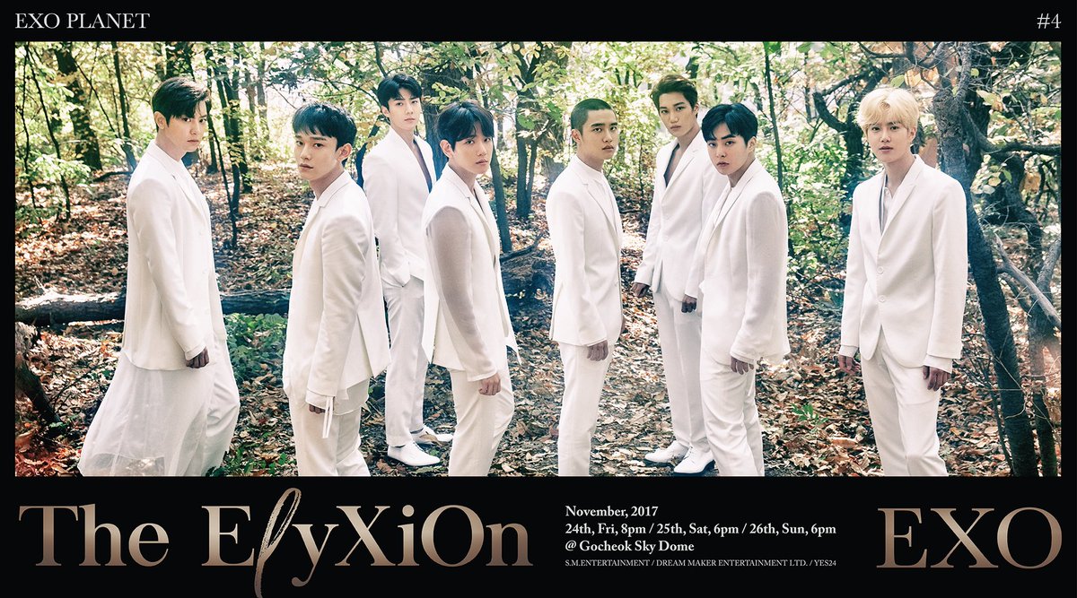 EXOGlobal's tweet photo. [SCHEDULE] 171125 EXO PLANET #4 - The #ElyXiOnInSeoul Day 2 @ 6PM KST https://t.co/QZ2SDh9zOb