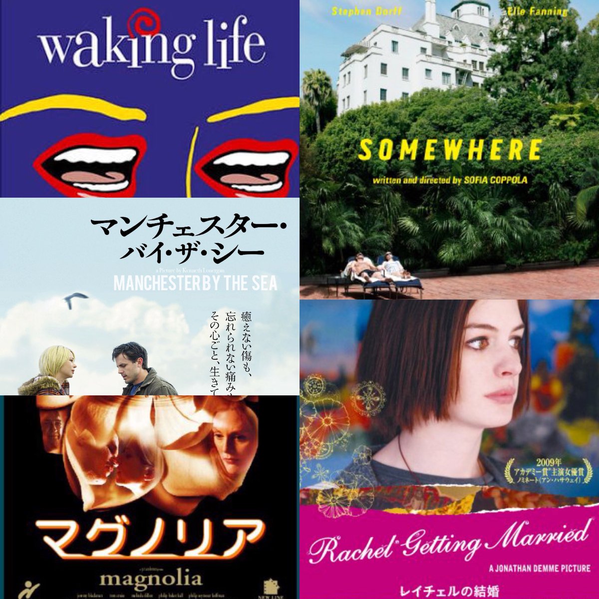 ぽん 映画 社労士勉強中 名刺代わりの映画10選 大いなる遺産 レイチェルの結婚 Somewhere マグノリア マンチェスター バイ ザ シー はじまりのうた Elle カメレオンマン ウェイキングライフ ユーガットメール